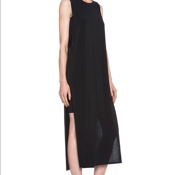 Helmut Lang sleeveless midi dress with keyhole back and sides size small - Picture 2 of 11